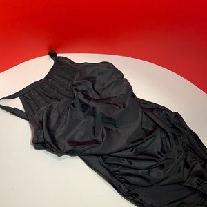 Women Black One Piece Swimsuit